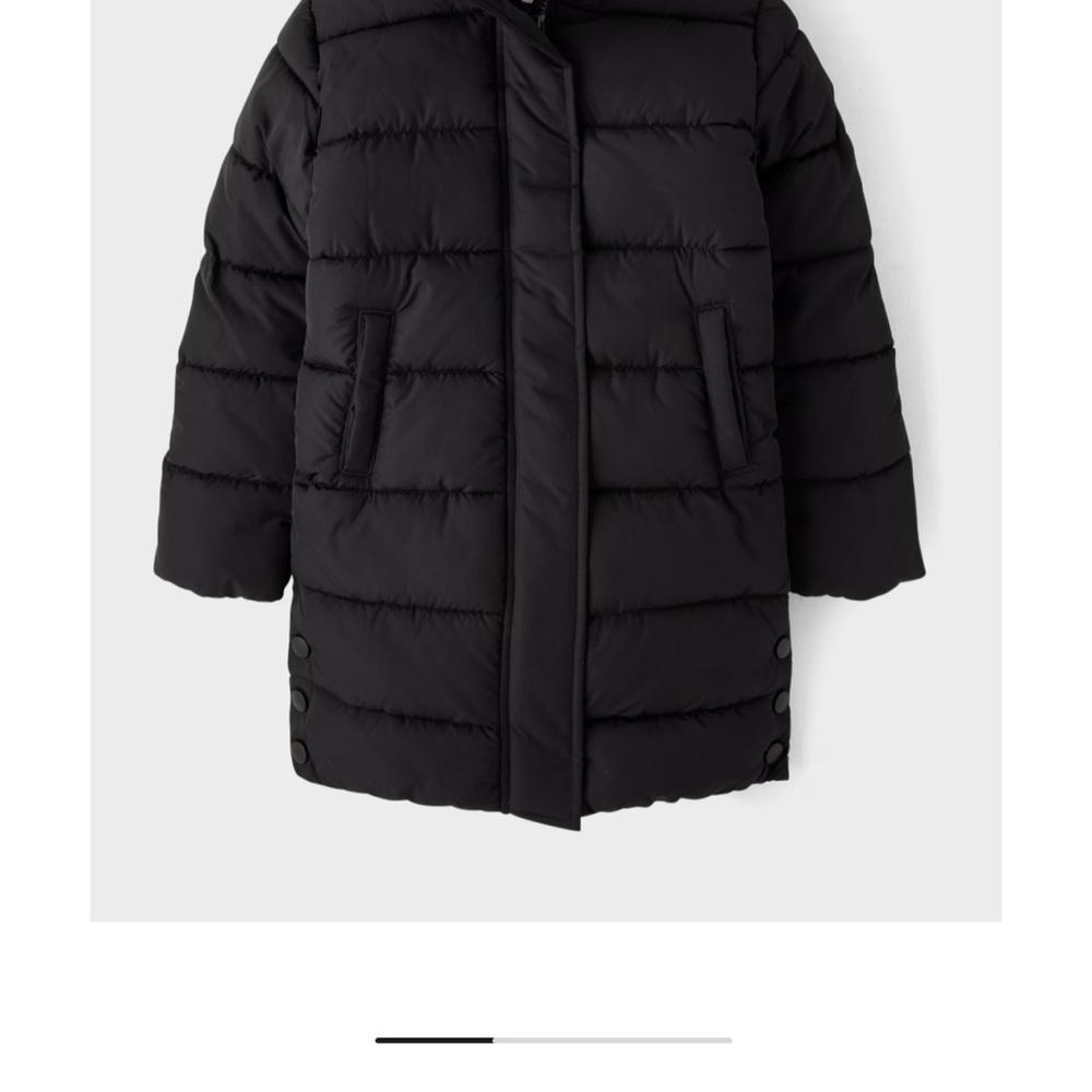 Kids Black Puffer Jacket